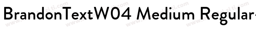 BrandonTextW04 Medium Regular字体转换